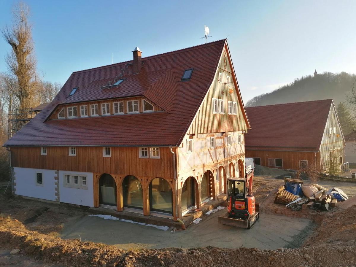 Pferdehof Am Burgsberg, Ferienzimmer, Monteurzimmer Seifhennersdorf Ngoại thất bức ảnh
