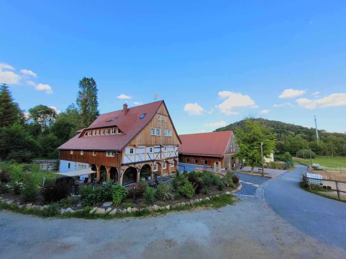 Pferdehof Am Burgsberg, Ferienzimmer, Monteurzimmer Seifhennersdorf Ngoại thất bức ảnh